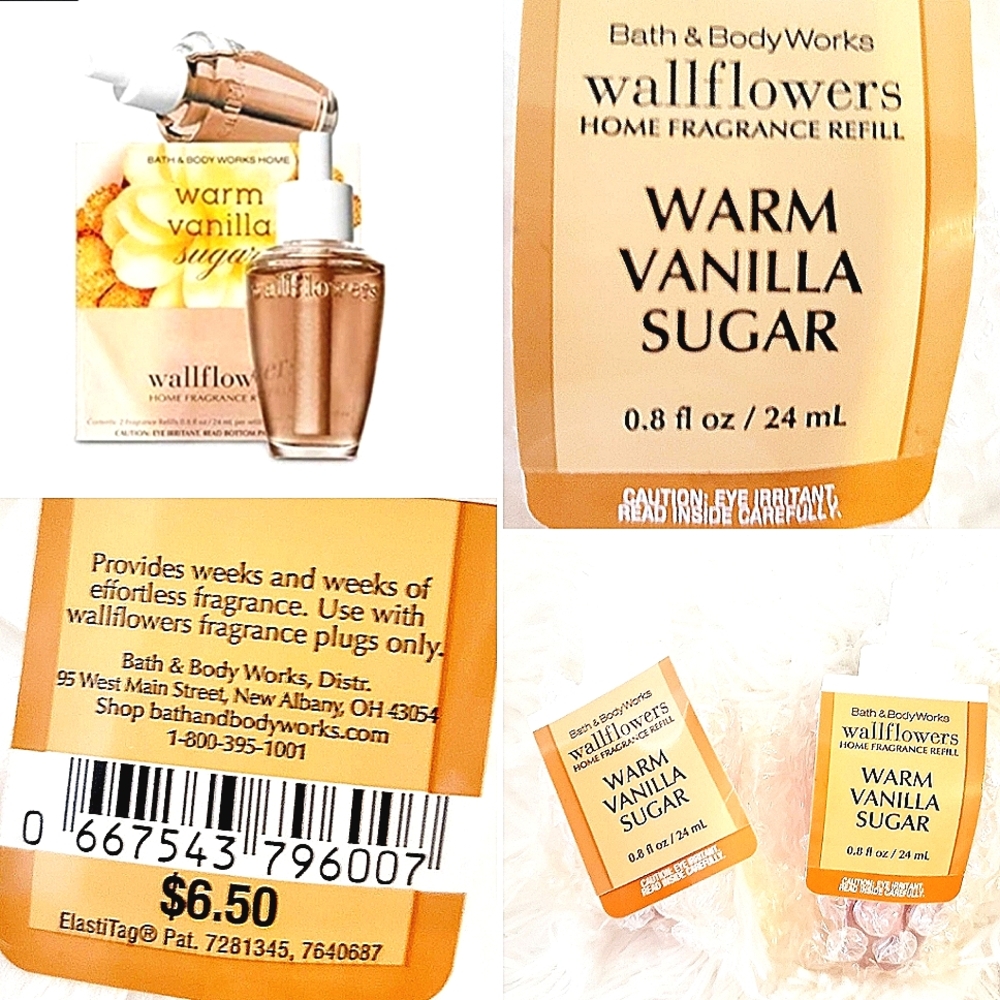 Refill pack of 1 bath and body works Warm Vanilla Sugar wallflowers